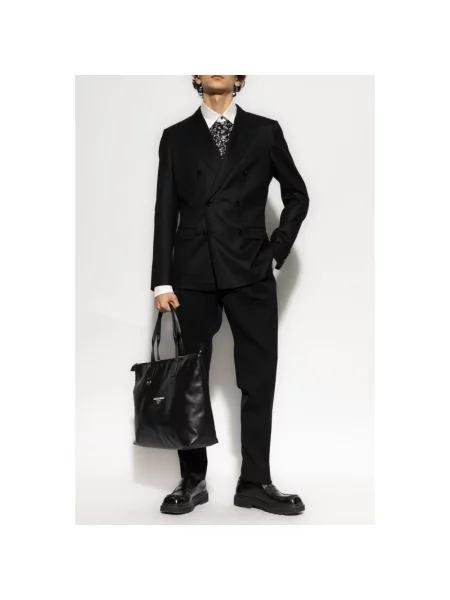 Garnitur Dolce And Gabbana wełniany czarny