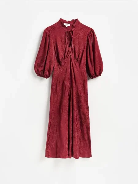 Reserved Rochie maxi cu conținut ridicat de maro