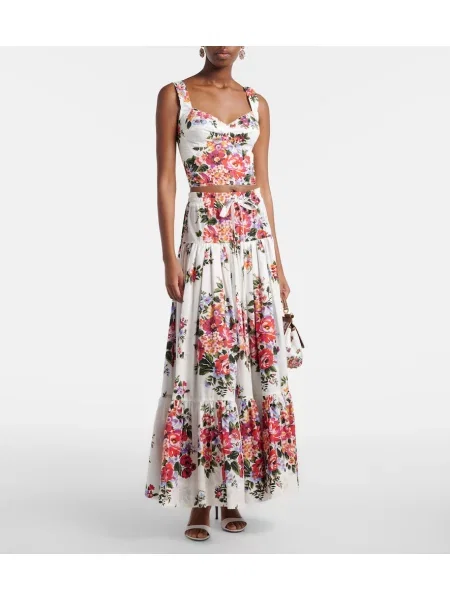 Top Dolce&gabbana cu model floral alb
