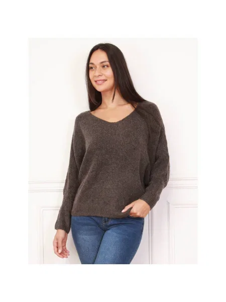 Pulover La Modeuse maro