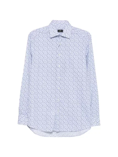 Cămașă Etro cu imagine cu model paisley albastru