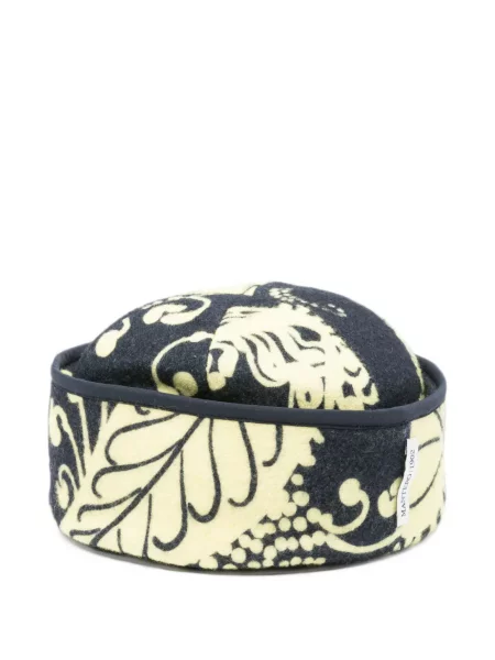 Căciulă Mantero 1902 cu model floral cu imagine albastru