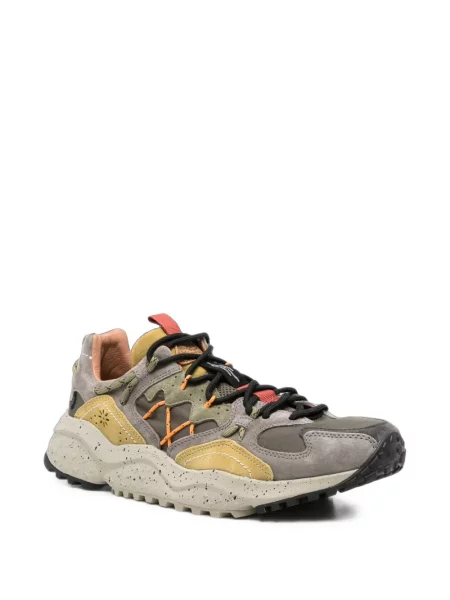 Szarvasbőr virágos sneaker Flower Mountain szürke