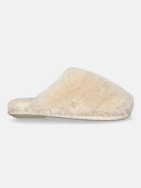 Шерстяные тапочки Answear.lab бежевые