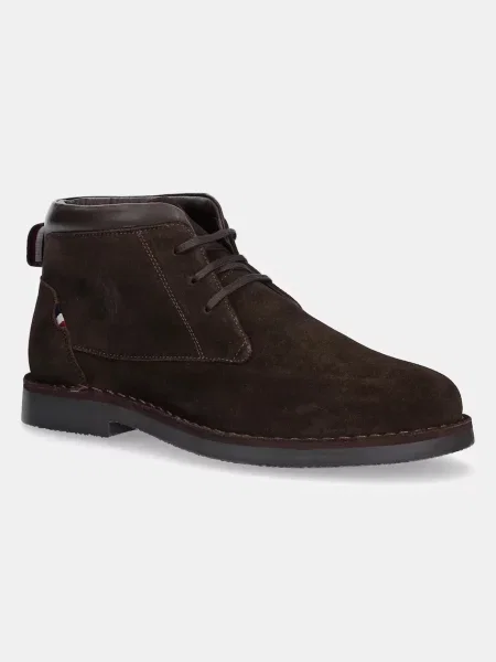 Велурени боти U.S. Polo Assn. мъжки кафяво