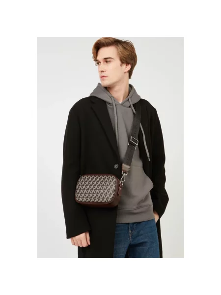 Torebka crossbody Lancaster brązowa