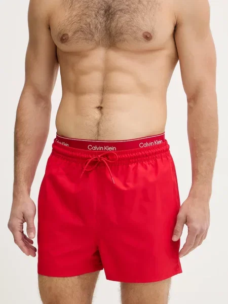 Calvin Klein kopalne kratke hlače rdeča