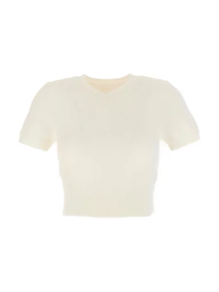 Dzianinowy sweter Maison Margiela biały