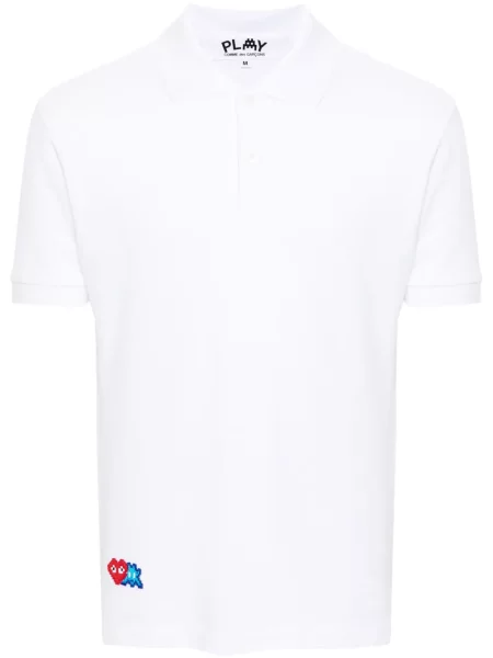 Polo Comme Des Garcons Play alb