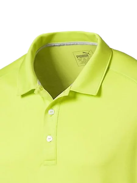 Tricou polo Puma cu autograf verde