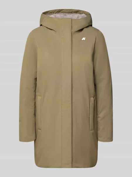 Płaszcz o kroju regular fit z aplikacją z logo model SOPHIE' K-way