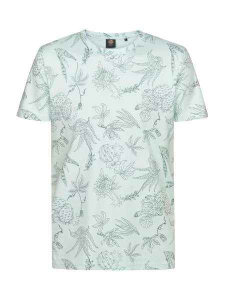 Petrol Industries Tricou mentă / închis verde