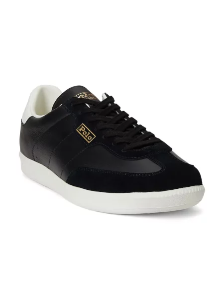 Кожаные кроссовки Polo Ralph Lauren черные