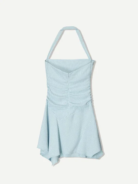 Bershka Rochie marin / deschis albastru