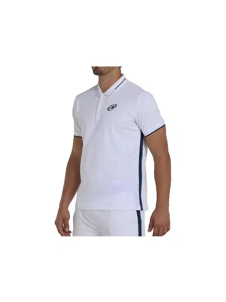 Tricou polo Bullpadel alb
