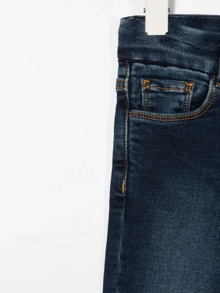 Jeansy straight leg dziecięce Chiara Ferragni niebieskie