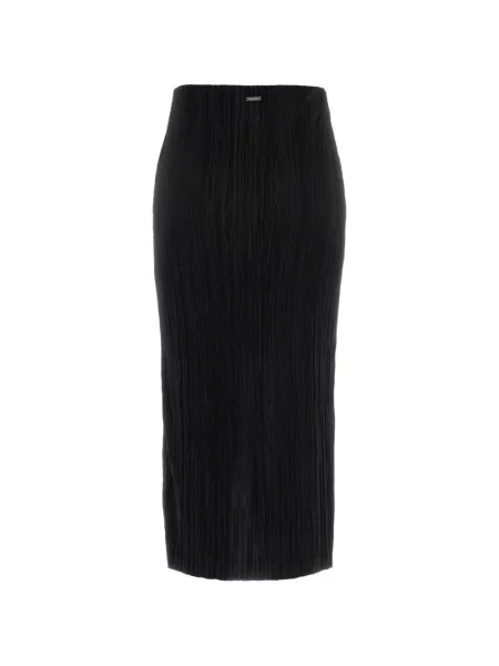 Fustă midi Calvin Klein drapată negru