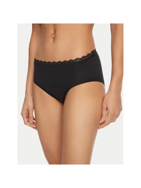 Triumph Σετ 2 τεμάχια σλιπ κλασικά Feel Of Cotton μαύρο