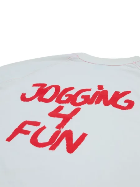 Lung tricou Unna alergare alb