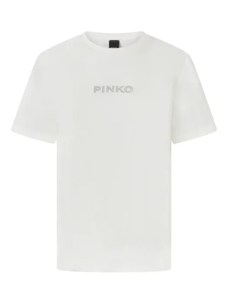 Tricou Pinko cu broderie alb