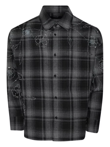 Карирана риза Nahmias черно