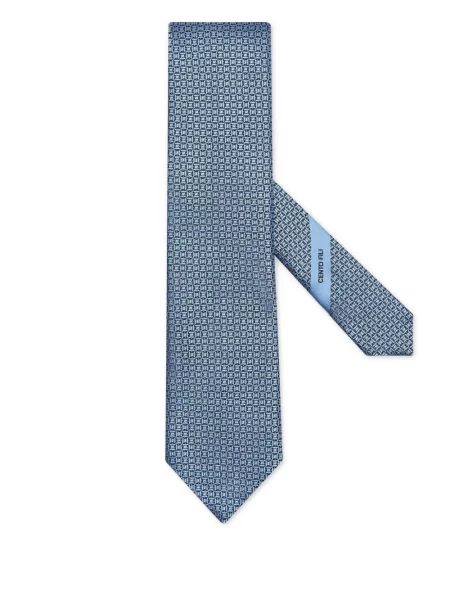 Cravată Zegna de mătase albastru