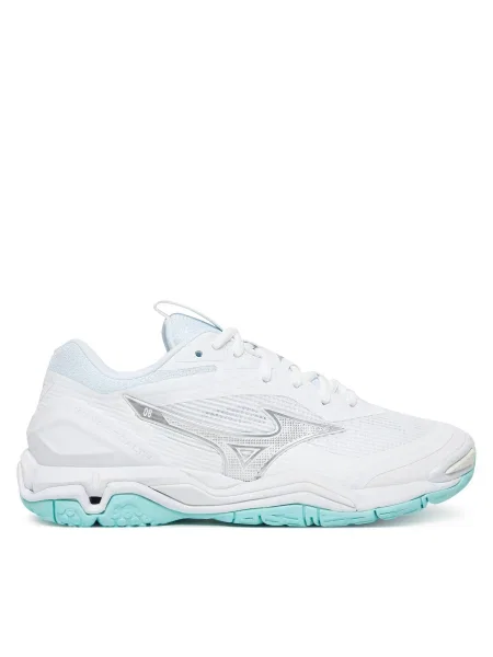 Női kézilabda cipő Mizuno Wave Stealth 6 fehér/kék árnyalatú Mizuno Wave Stealth 6 fehér/kék színű. Méret: 40 EU fehér