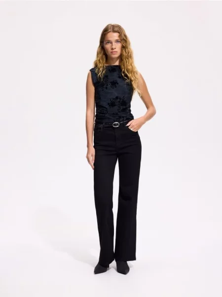 Reserved LADIES` JEANS TROUSERS negru