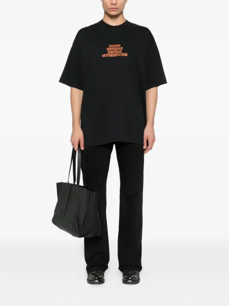 Tricou Vetements cu imagine negru