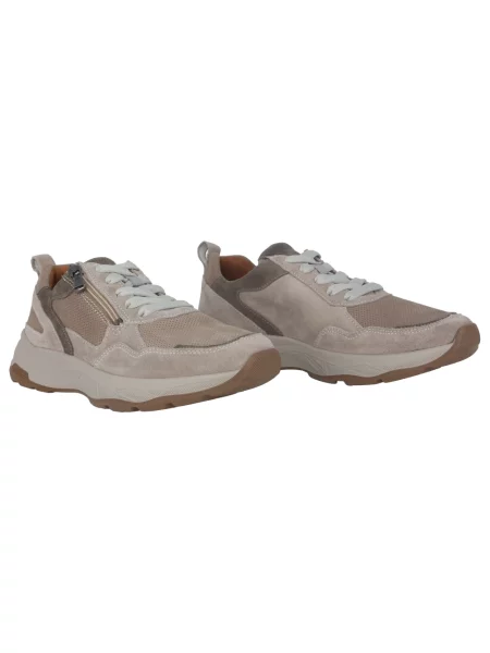 Sneakersy Waldläufer skórzane beżowe
