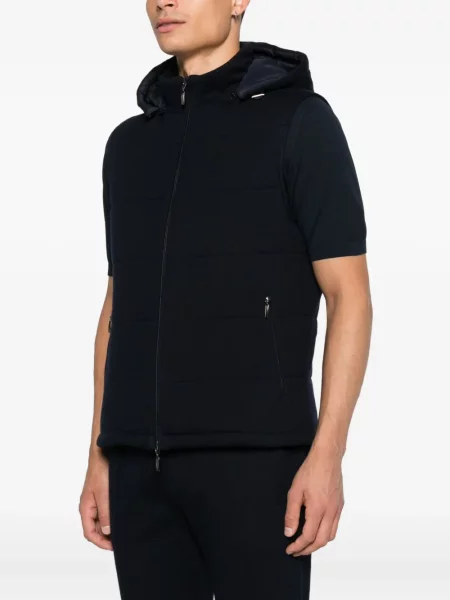 Vestă Doriani Cashmere din cașmir albastru
