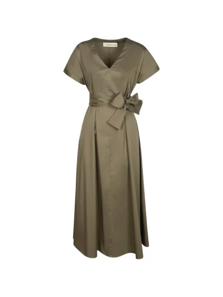 Cu centură rochie midi Blanca Vita verde