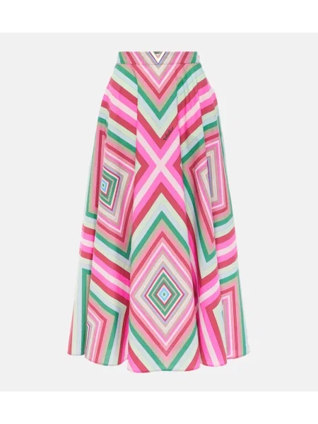 Maksi spódnica maxi Valentino popelinowa