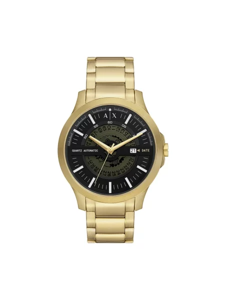 Armani Exchange zegarek złoty żółty