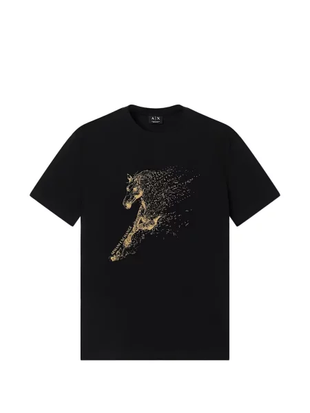 Tricou Armani Exchange cu imagine negru