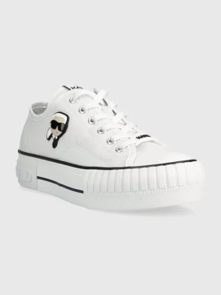 Superge Karl Lagerfeld s čipko bela