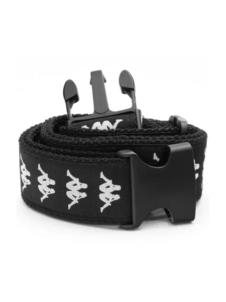 Pasek Kappa żakardowy czarny