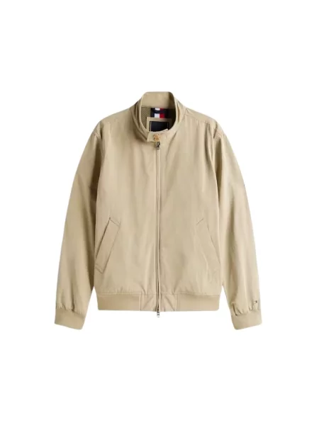 Tommy Hilfiger kurtka zielony przejściowa beżowa