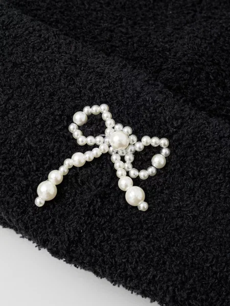 Čepice Kangol PEARL BEANIE černá