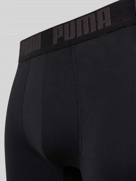 Obcisłe bokserki z mieszanki bawełny w zestawie 6 par model Everyday' Puma czarne