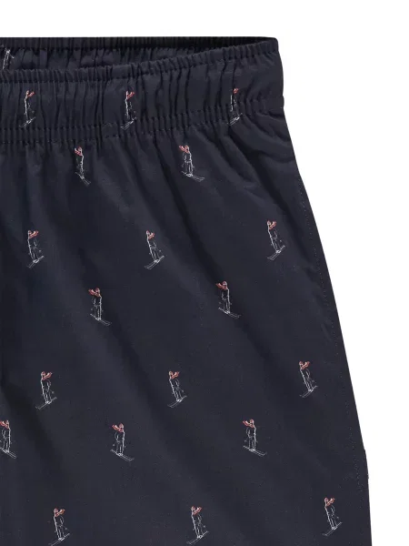 Pockies Pizsama nadrágok Ski Man tengerészkék / piros fehér