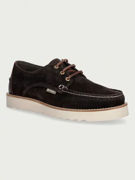 Barbour pantofi pentru bărbați din piele întoarsă Aydon maro
