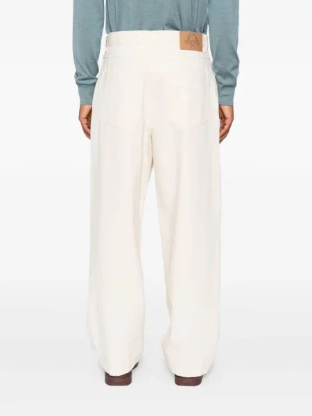 Pantaloni Moschino alb