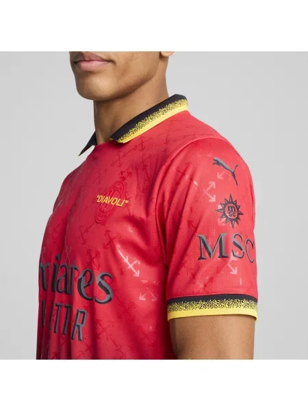 Replika koszulki AC MILAN × OFF-WHITE™ biała