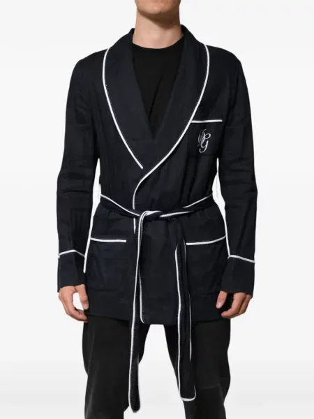 Halat Dolce & Gabbana cu broderie albastru
