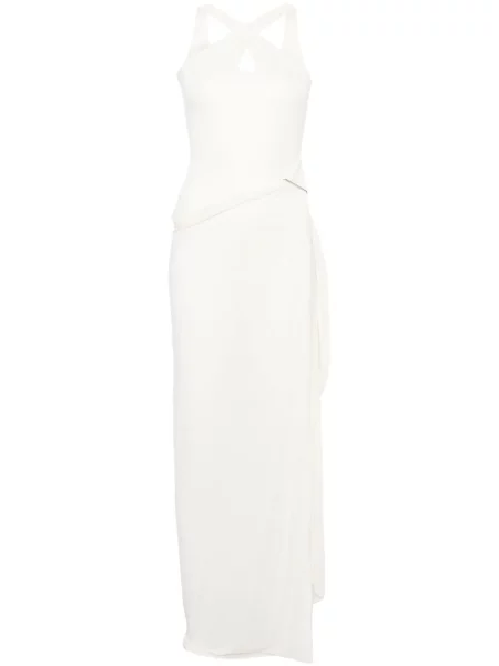 Rochie Manuri asimetrică alb