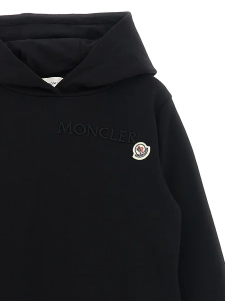 Bluza z kapturem dziecięca Moncler Enfant czarna