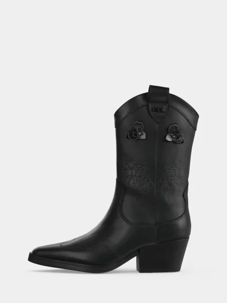 Karl Lagerfeld Cizme de cowboy negru