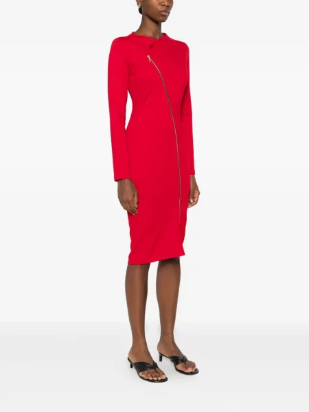 Rochie midi Roserry până la genunchi de costum roșu