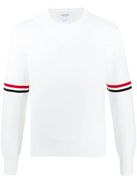 Pulover Thom Browne cu dungi alb
